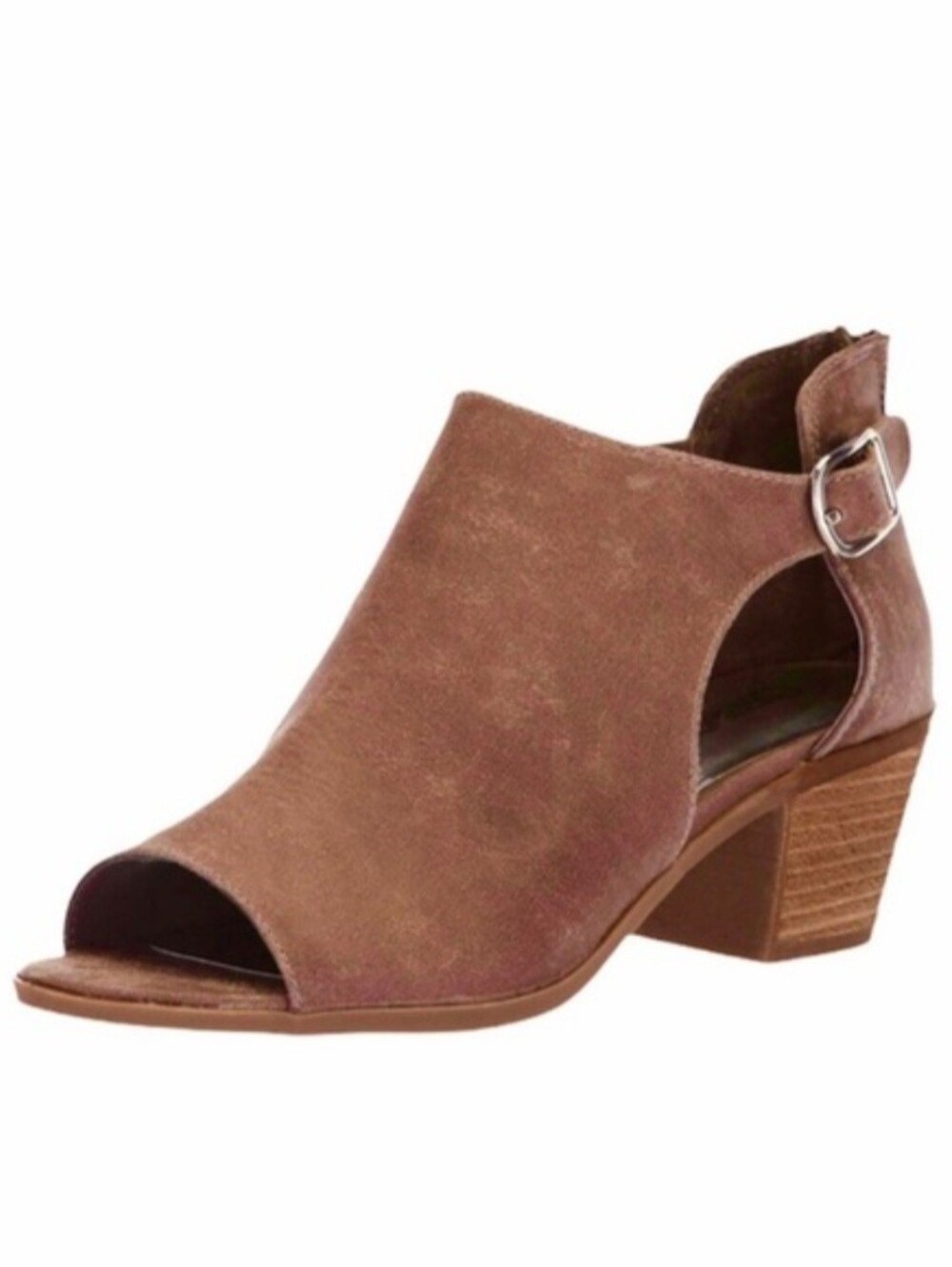 Carlos Santana Shoes Della Peep Toe Booties Cognac Size 7.5